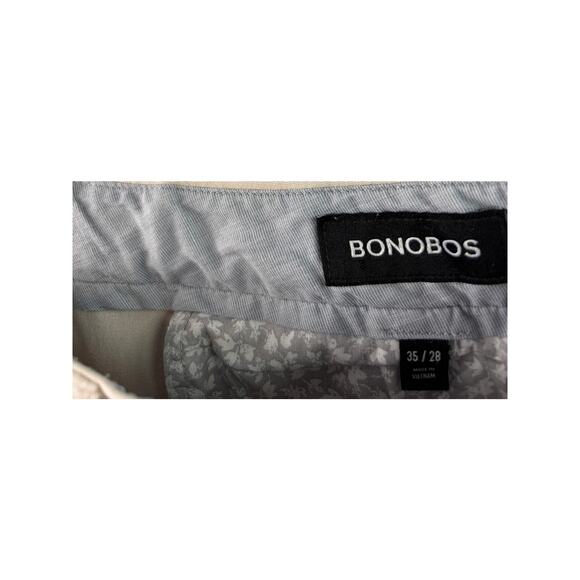 Bonobos Men’s Oat Milk Slim Stretch Washed Chino Pants - 35x28 - Picture 6 of 9